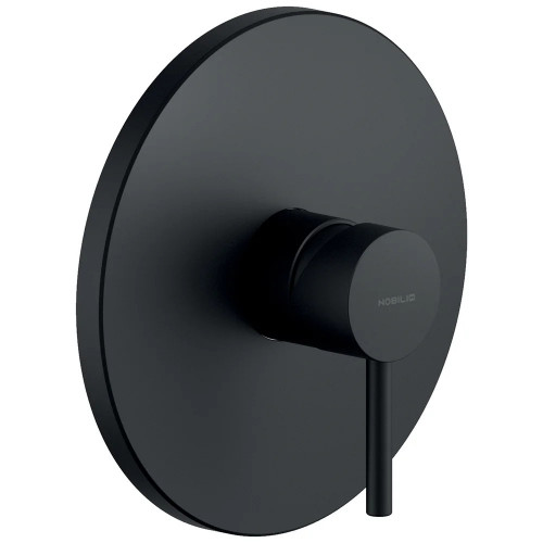 Miscelatore monocomando Ø 17 cm incasso a 1 via per doccia Live nero o