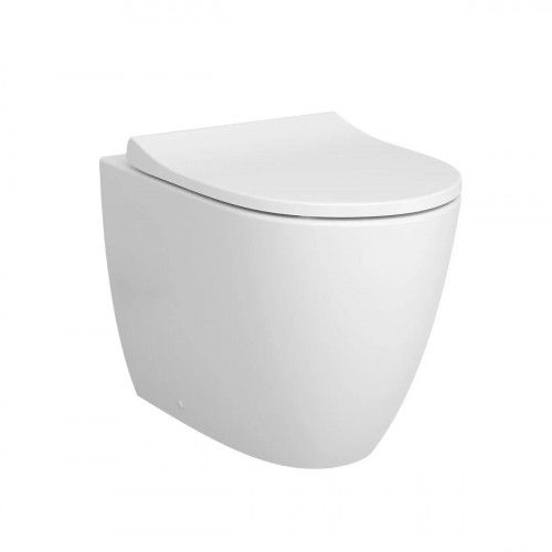 Vaso WC filomuro Sento con bordo rimless bianco - Vitra