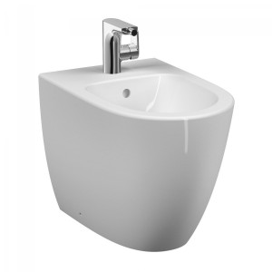 Bidet a terra filo muro Sento bianco lucido - Vitra 2