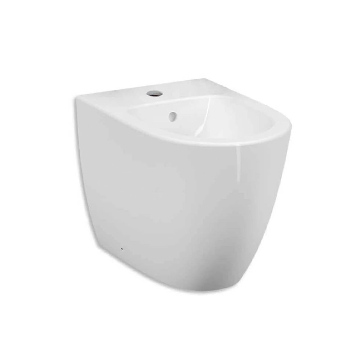 Bidet a terra filo muro Sento bianco lucido - Vitra