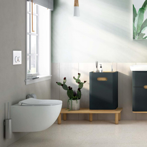 Vaso WC sospeso Sento bianco opaco con bordo rimless Vitra