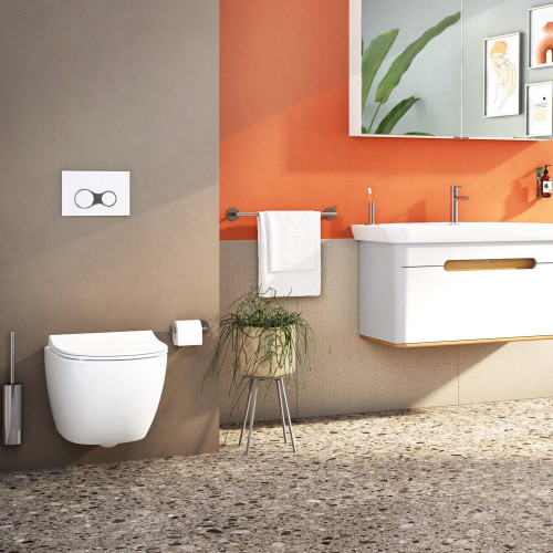 Vaso WC sospeso Sento bianco opaco con bordo rimless Vitra