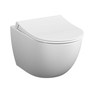 Vaso WC sospeso Sento bianco opaco con bordo rimless Vitra