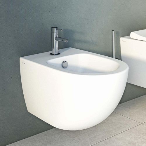 Bidet sospeso Sento in ceramica bianco opaco - Vitra