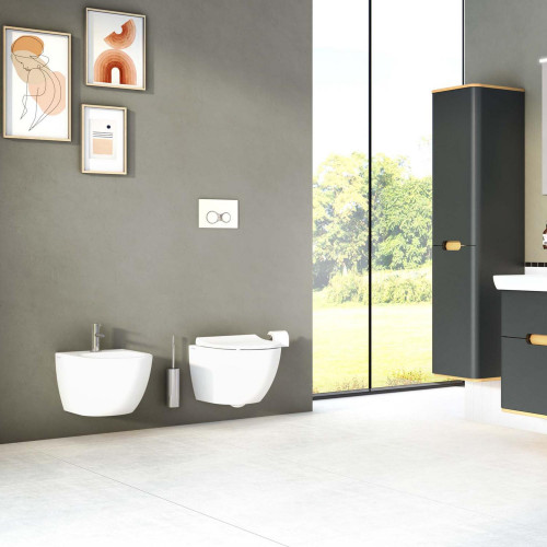 Bidet sospeso Sento in ceramica bianco opaco - Vitra