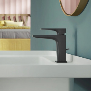 Miscelatore monocomando lavabo Seven nero opaco Nobili | Meglioalge 2