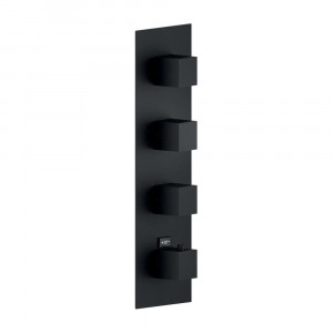 Miscelatore termostatico incasso 3 vie Seven nero opaco - Nobili