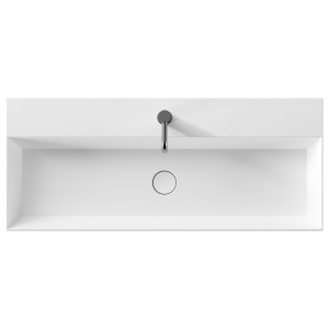 Lavabo sospeso Spy rettangolare in ceramica bianco opaco - Alice Ceram