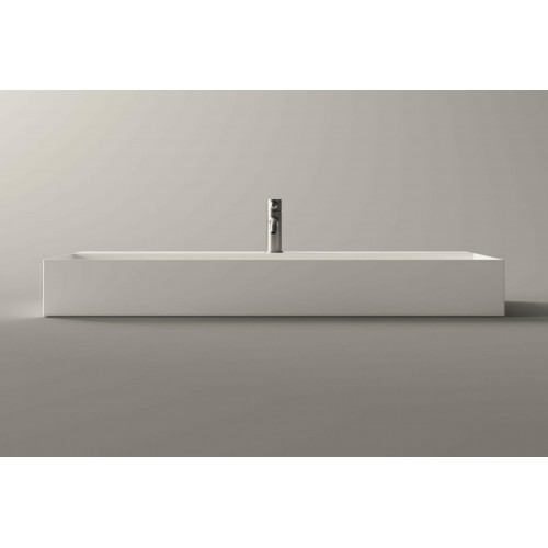Lavabo sospeso Spy rettangolare in ceramica bianco opaco - Alice Ceram
