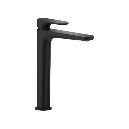 Miscelatore monocomando Yoyo nero opaco con scarico push - Nobili