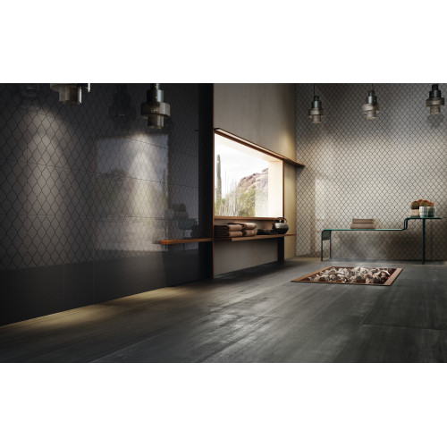Diesel Black Fence 20x20 cm Iris Ceramica