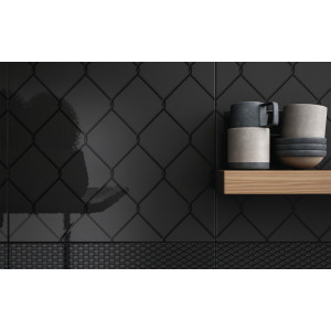 Diesel Black Fence 20x20 cm Iris Ceramica 2