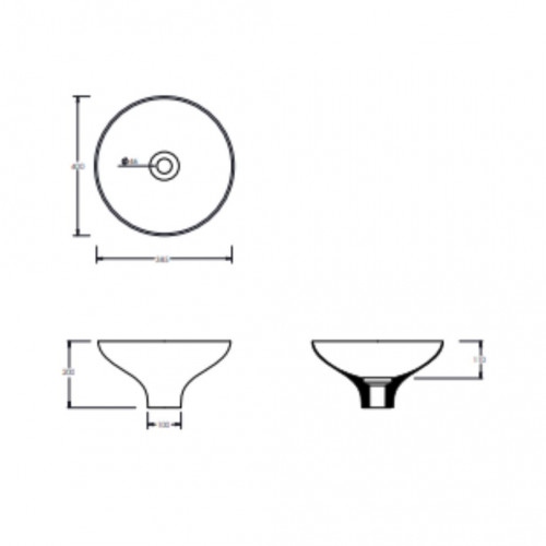 Lavabo d'appoggio di design in ceramica Equilibrium bianco - Alice Cer