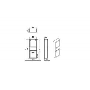 Colonna pensile bassa Compact Root Classic grafite opaco Vitra 2