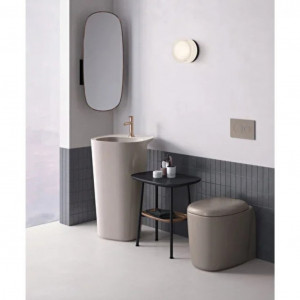 Sedile per vaso WC in duroplast Plural beige opaco - Vitra 2