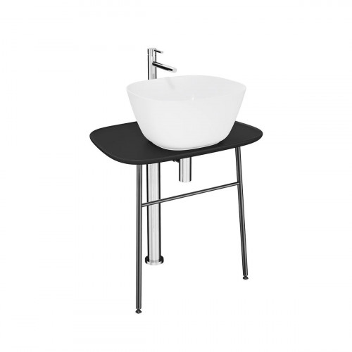 Mobile per lavabo free basso Plural nero opaco - Vitra