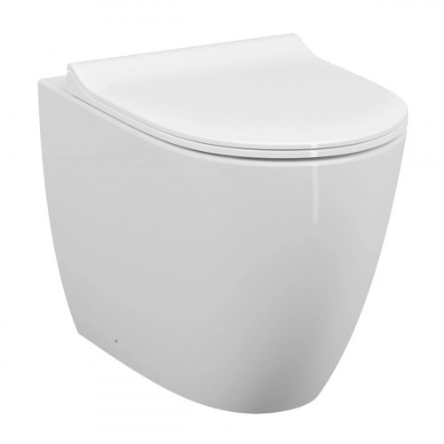 Vaso WC a pavimento filomuro Sento bianco opaco – Vitra
