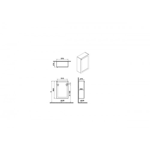 Pensile basso Compact Root Classic bianco opaco - Vitra