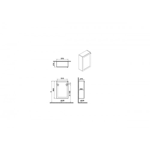 Pensile basso Root Classic grigio chiaro opaco - Vitra