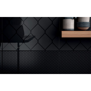 Diesel Micro Black Fence 20x20 cm Iris Ceramica 2