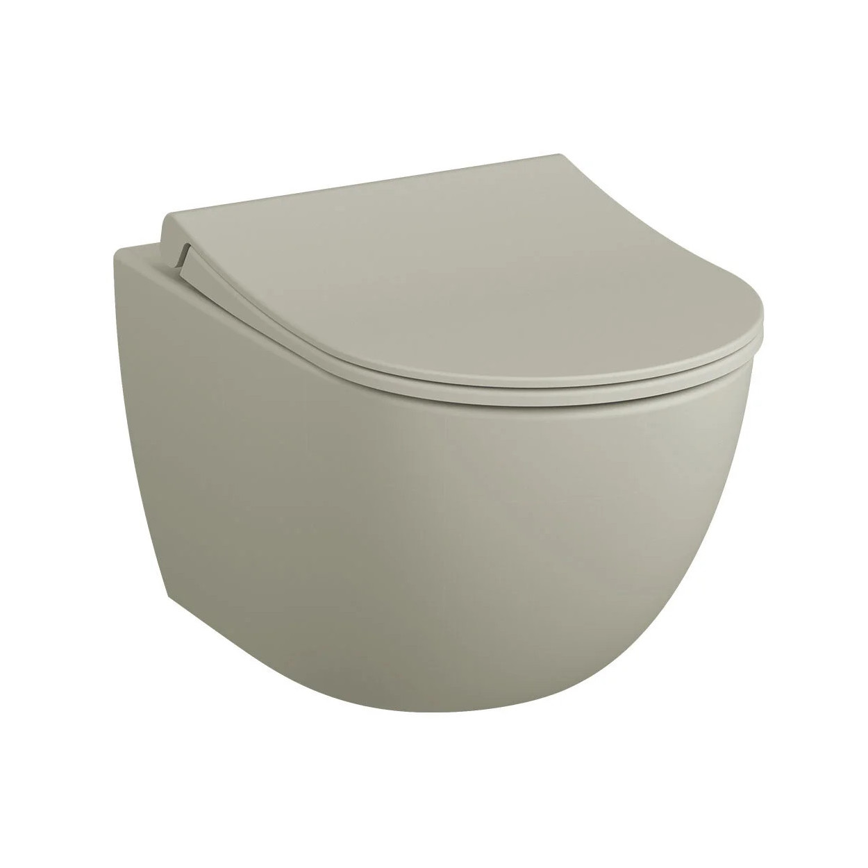 Vaso WC sospeso Sento con bordo rimless beige opaco – Vitra