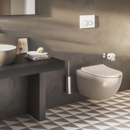 Vaso WC sospeso Sento con bordo rimless beige opaco – Vitra