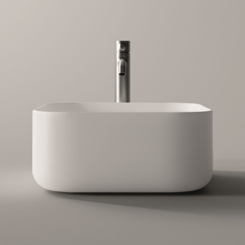 Lavabo da appoggio Unica 37x37 cm in ceramica bianco lucido - Alice Ce