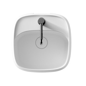 Lavabo freestanding Nur 45x40 cm in ceramica bianco lucido - Alice Cer
