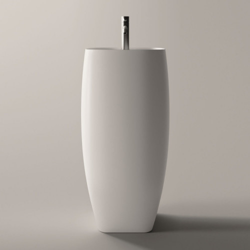 Lavabo freestanding Nur 45x40 cm in ceramica bianco lucido - Alice Cer