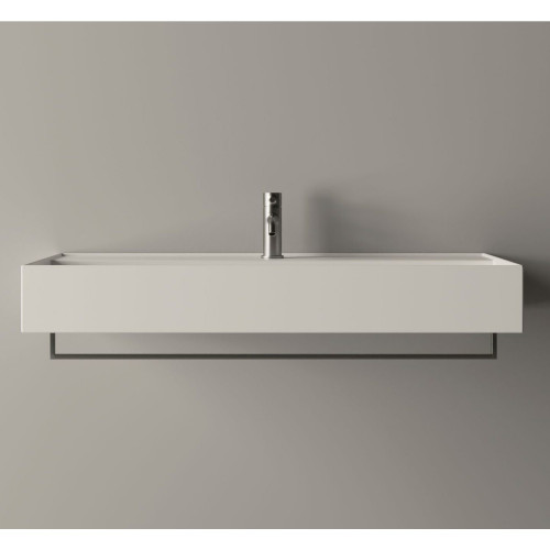 Lavabo sospeso 100x45 cm Hide in ceramica bianco lucido - Alice Cerami