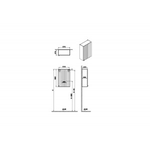 Pensile alto Compact Root Groove grafite opaco - Vitra 2