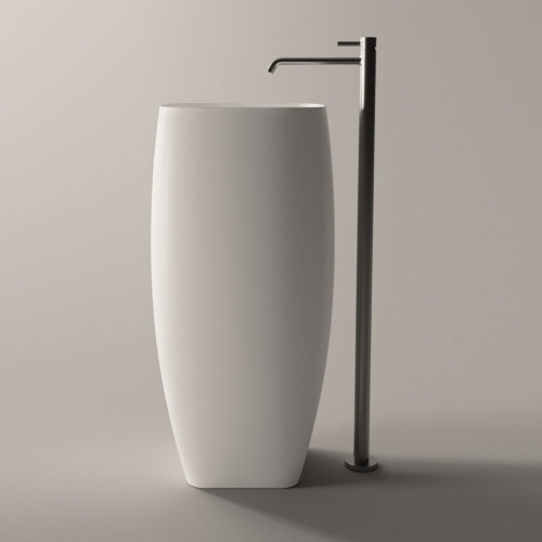 Lavabo freestanding Nur in ceramica bianco lucido - Alice Ceramica