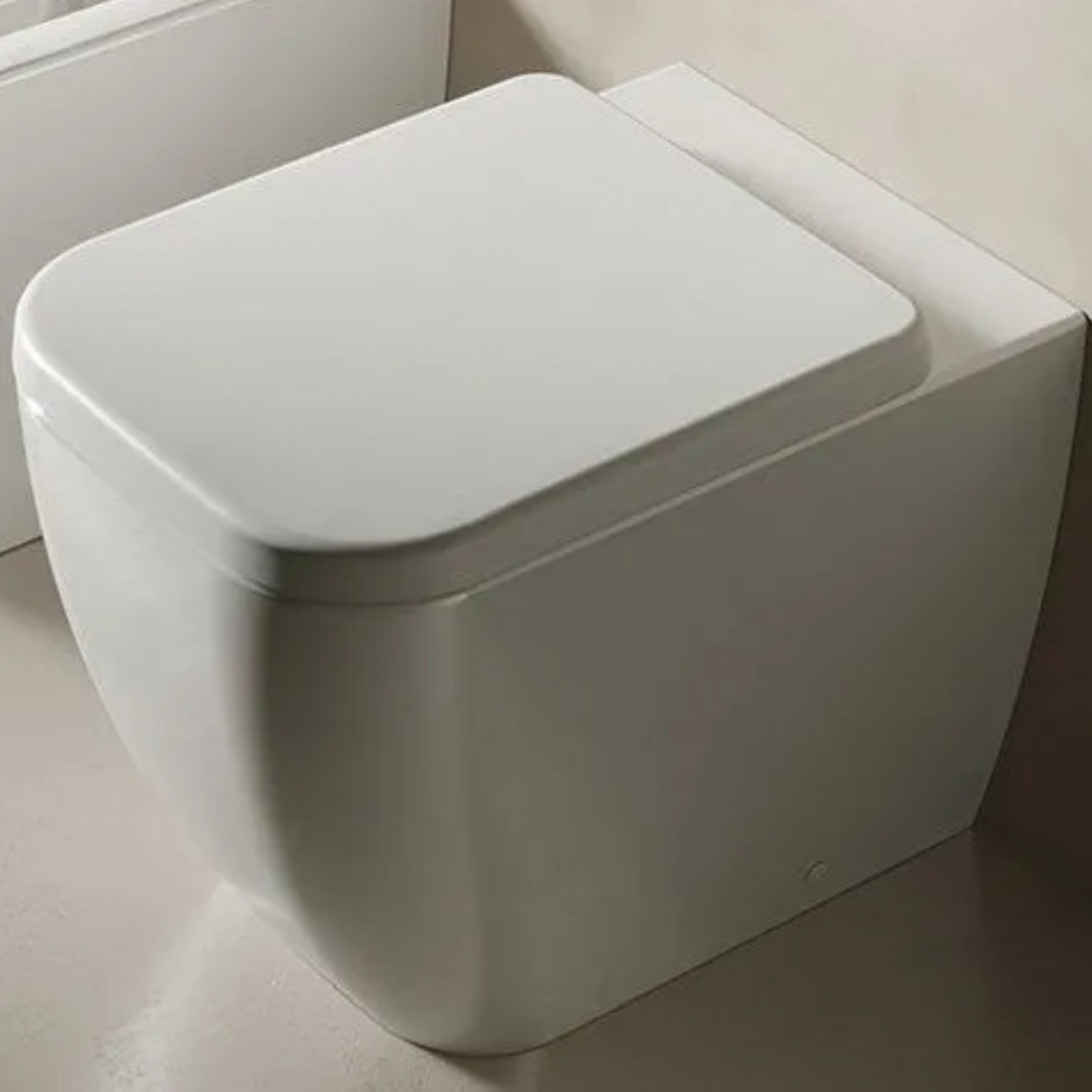 Vaso WC filo muro scarico universale bianco - Hatria