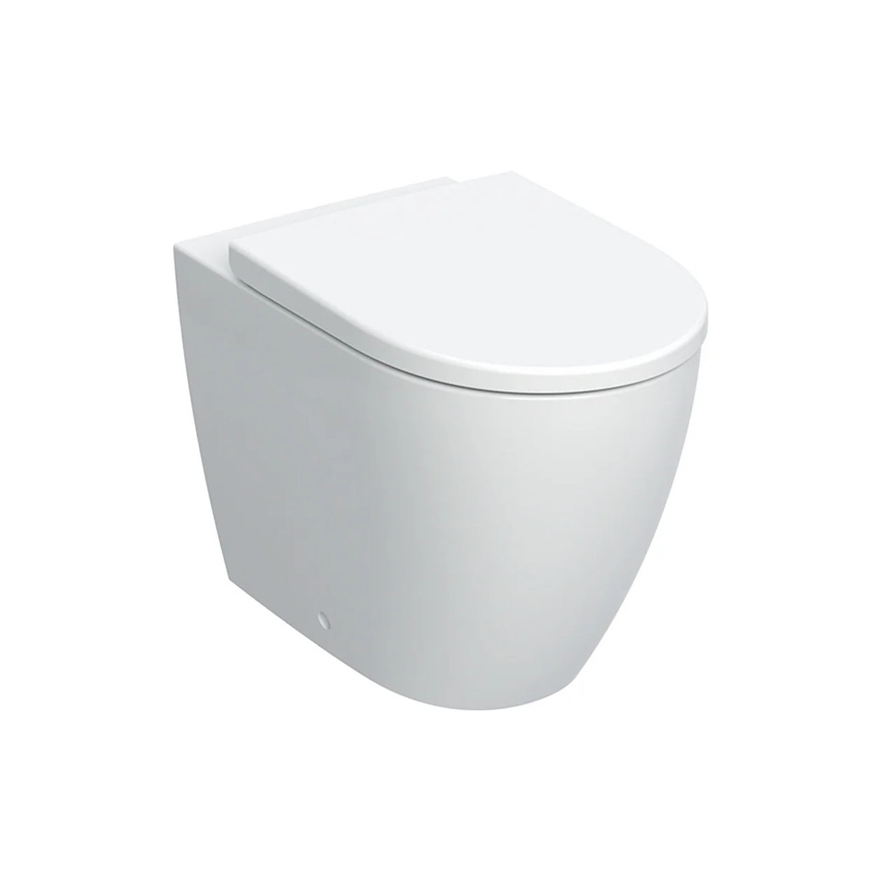 Vaso WC a pavimento filo muro con sedile Icon bianco lucido - Geberit