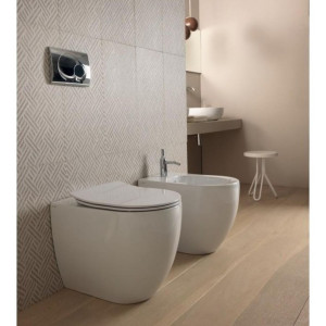 Vaso a terra filomuro Comoda EasyClean bianco lucido - Azzurra Ceramic 2