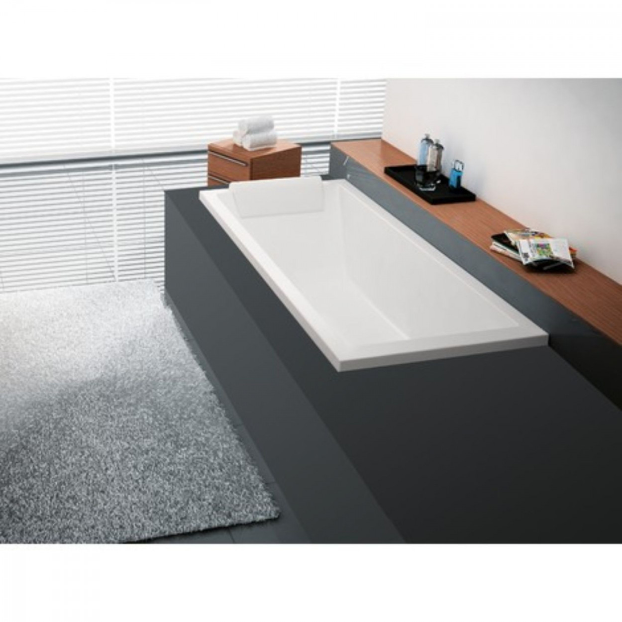 Vasca da bagno standard da incasso 170x70 cm Calos 2.0 bianco lucido -