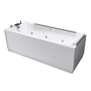 Vasca da bagno 180x80 Hydro Calos 2.0 bianco lucido - Novellini 2
