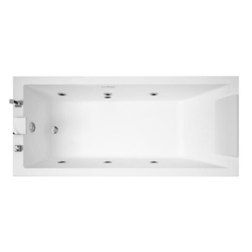 Vasca da bagno 180x80 Hydro Calos 2.0 bianco lucido - Novellini