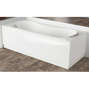 Vasca da bagno 180x80 cm standard con telaio Calypso bianco lucido - N 2