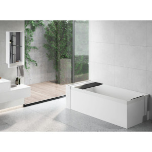 Vasca da bagno 170x75 cm Divina Hydro Plus con rubinetteria bianco luc