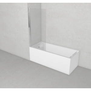 Parete vasca 70 cm Aurora1 cromo – Novellini 2