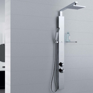 Colonna doccia con miscelatore meccanico Refis Plus cromo - Novellini