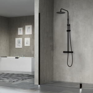 Colonna doccia 29x125h cm Easy2 nero opaco – Novellini