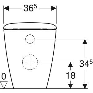 Vaso WC a pavimento Icon Square Rimfree bianco lucido - Geberit 2
