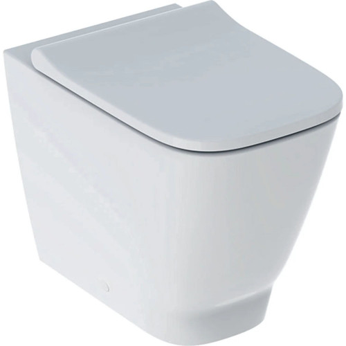 Vaso WC a terra Smyle Square Rimfree bianco - Geberit | Meglioalge