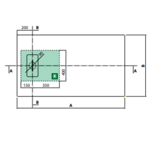 Piatto doccia 120x80 Novosolid bianco lucido - Novellini