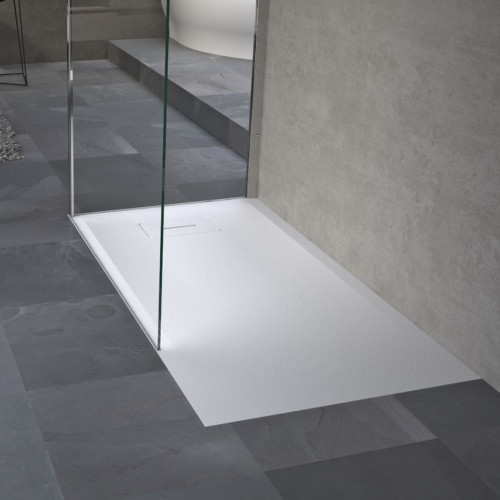 Piatto doccia 120x70 cm Novosolid bianco opaco - Novellini