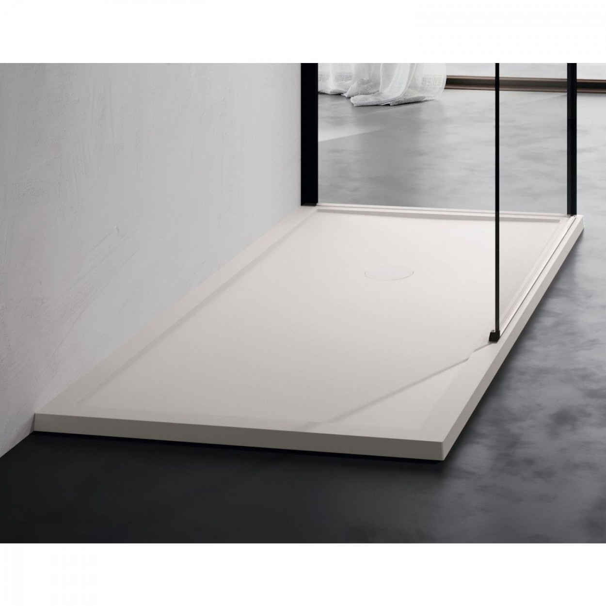 Piatto doccia 180x80 cm Olympic Plus bianco lucido – Novellini