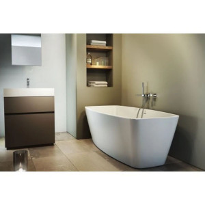 Vasca da bagno Esprit centro stanza 170x80x57h cm bianco satinato Jacu 2
