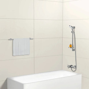 Set doccia con asta 65 cm e porta sapone Crometta Vario cromo - Hansgr 2